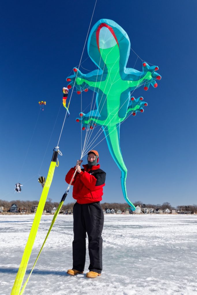 Portrait of Michael Sherman for #BojiKites in Okoboji, IA.
