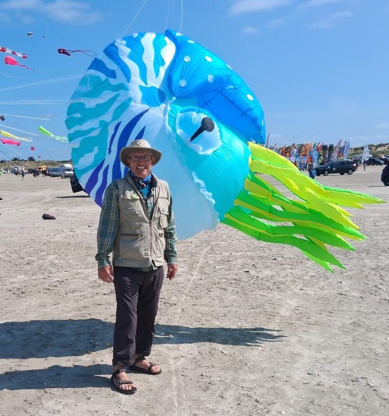 Portrait of Grant Lovett for #BojiKites in Okoboji, IA.