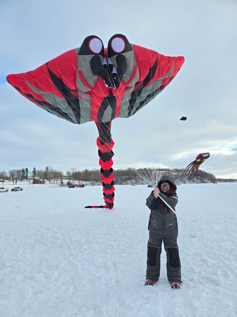 Portrait of Tammy Holmer for #BojiKites in Okoboji, IA.