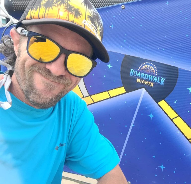 Portrait of Brett Marchel for #BojiKites in Okoboji, IA.