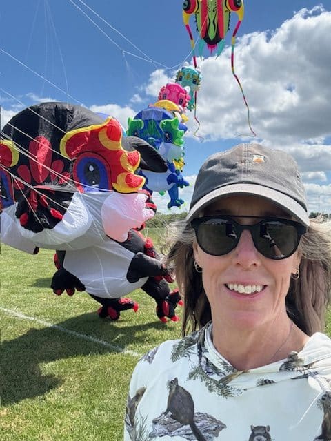 Portrait of Lara Woten for #BojiKites in Okoboji, IA.