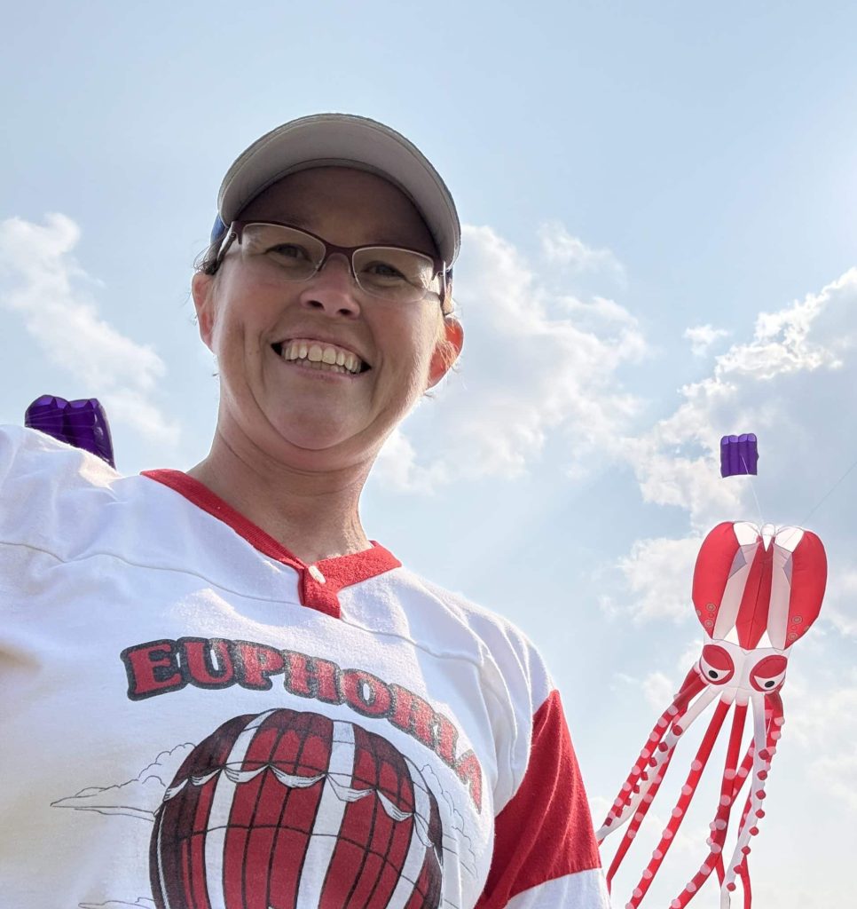 Portrait of Jane Jaworski-Andersen for #BojiKites in Okoboji, IA.