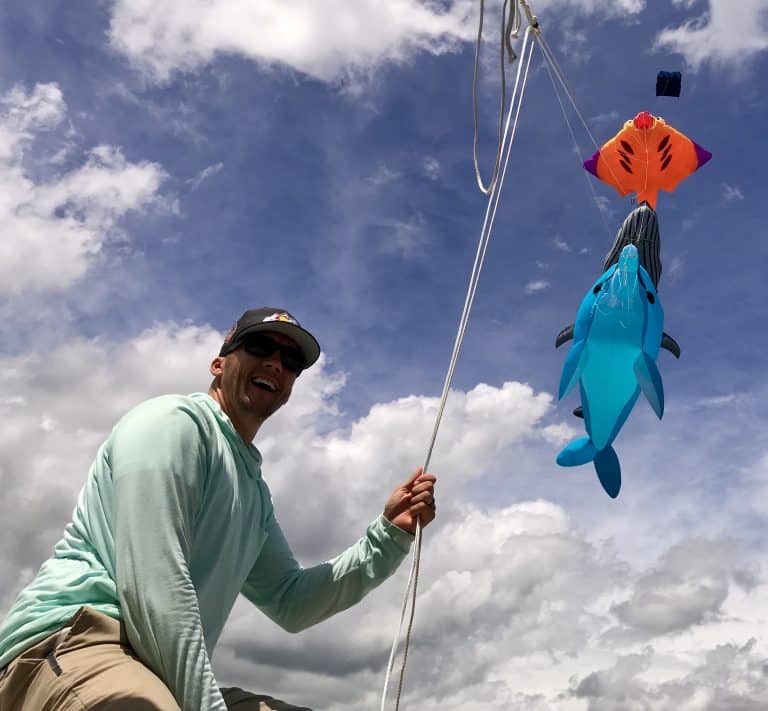 Portrait of Shad Coulson for #BojiKites in Okoboji, IA.