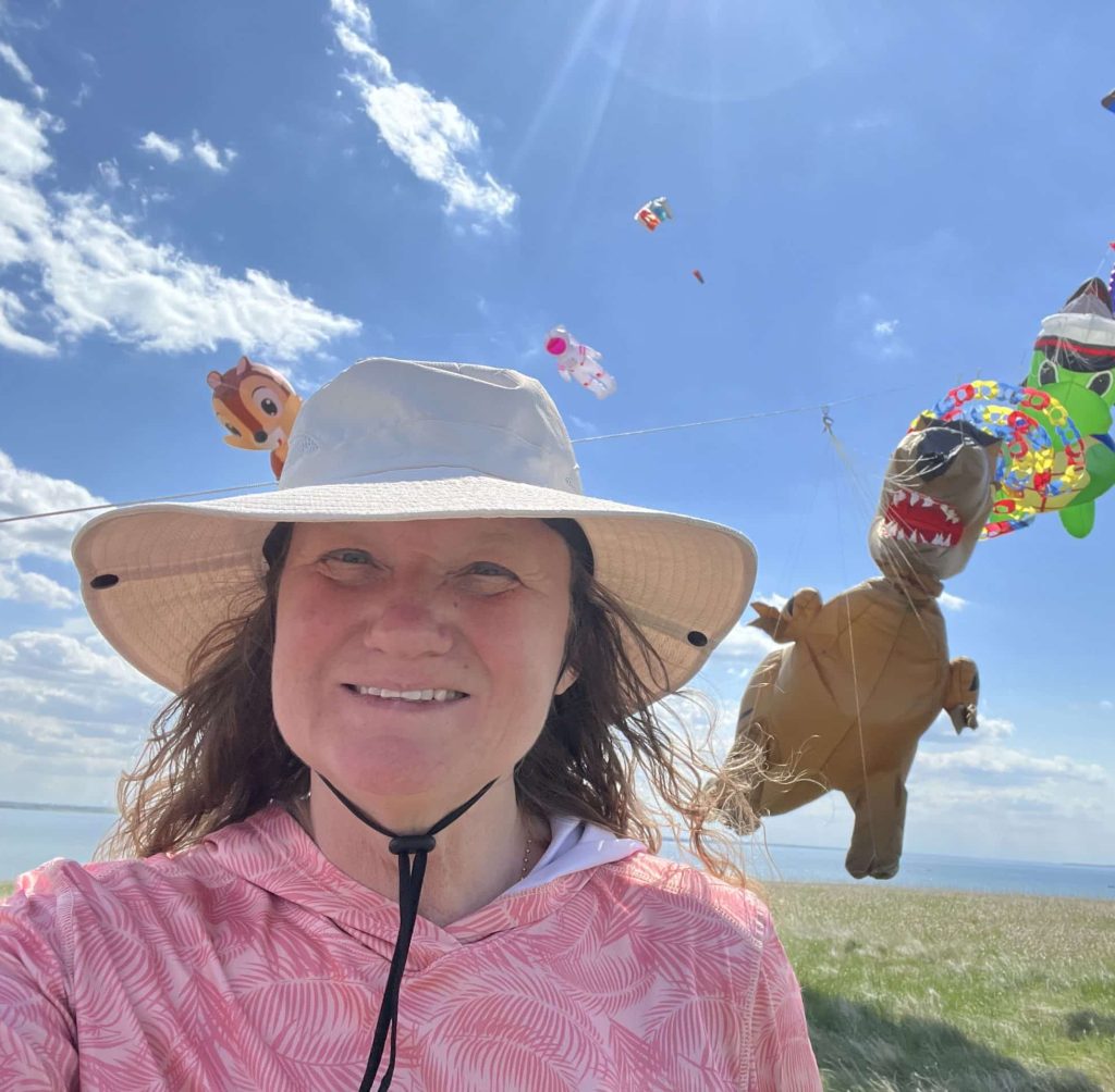 Portrait of Christie Mercier for #BojiKites in Okoboji, IA.